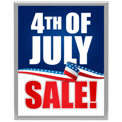 4th of July Sale Wall Mount Snap Lock Sign Frame