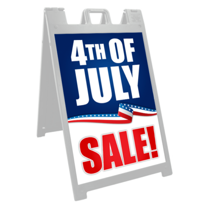 4th of July Sale Deluxe Signicade - A Frame Sidewalk Sign Frame