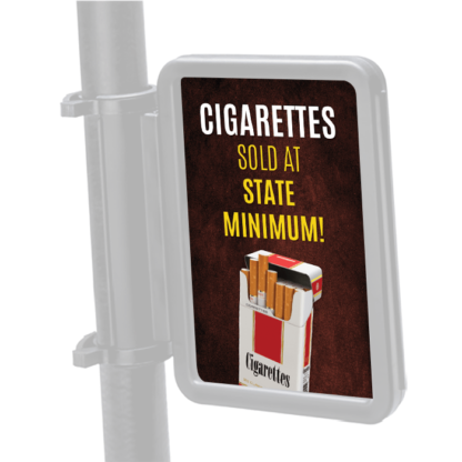 Cigarettes Sold at State Minimum Pump Hose Frame Insert