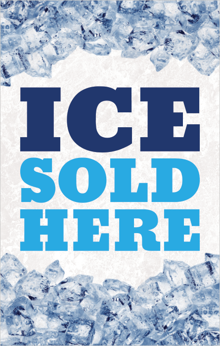 Ice Sold Here Poster Frame Insert