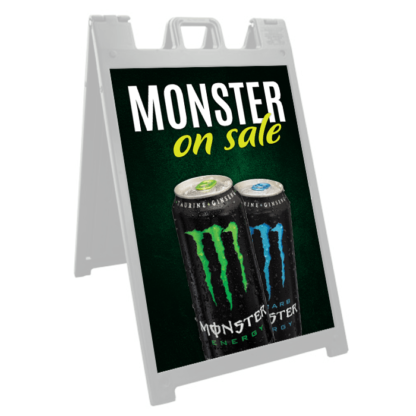 Monster on Sale Deluxe Signicade - A Frame Sidewalk Sign Frame