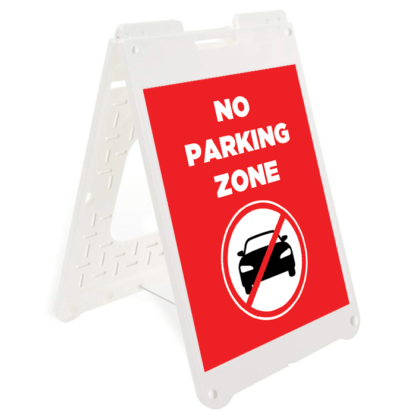 No Parking Zone Simpo Sign A Frame-Sidewalk Sign Frame