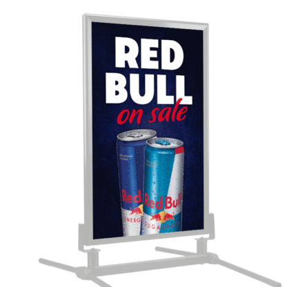 Red Bull on Sale Curb Side Sign Windmaster Frame