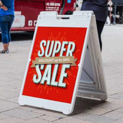 Simpo Sign II - A Frame - Sandwich Board with Super Sale Insert