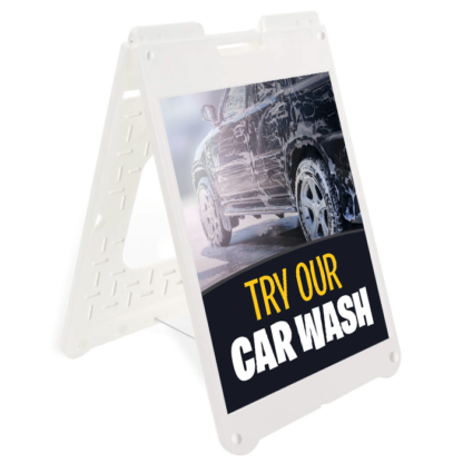 Try our Car Wash - Simpo Sign A Frame-Sidewalk Sign Frame