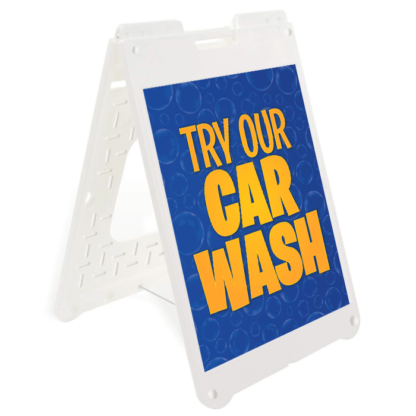 Try our Car Wash Simpo Sign A Frame-Sidewalk Sign Frame