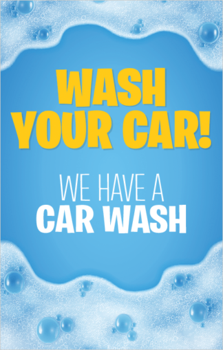 Wash Your Car Poster Frame Insert