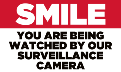 Smile You Are Being Watch by Surveillance Camera Fuel Pump Decal