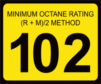 Octane Rating Decal | OR-102