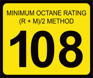 Octane Rating Decal | OR-108