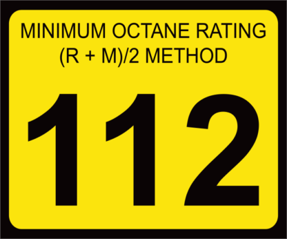Octane Rating Decal | OR-112