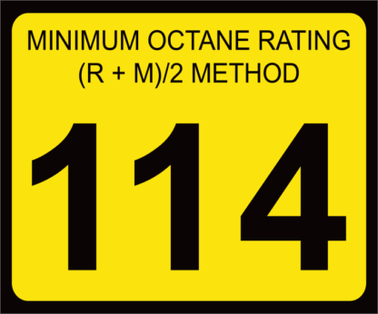 Octane Rating Decal | OR-114