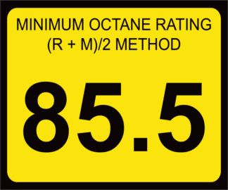 Octane Rating Decal | OR-85.5