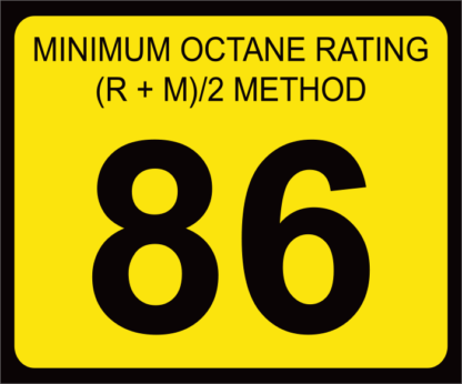 Octane Rating Decal | OR-86