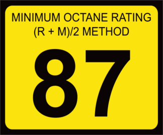 Octane Rating Decal | OR-87