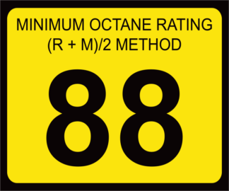 Octane Rating Decal | OR-88