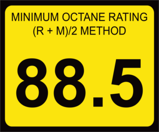 Octane Rating Decal | OR-88.5