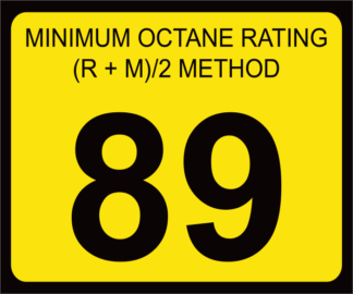 Octane Rating Decal | OR-89
