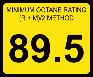 Octane Rating Decal | OR-89.5