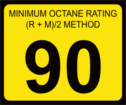 Octane Rating Decal | OR-90