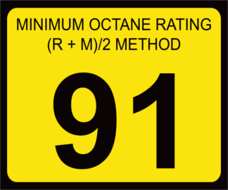 Octane Rating Decal | OR-91