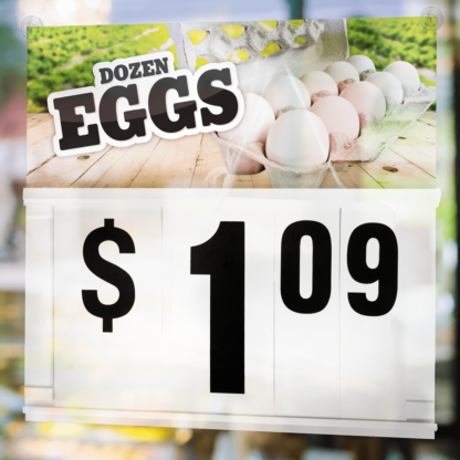 Dozen Eggs Price Change Sign